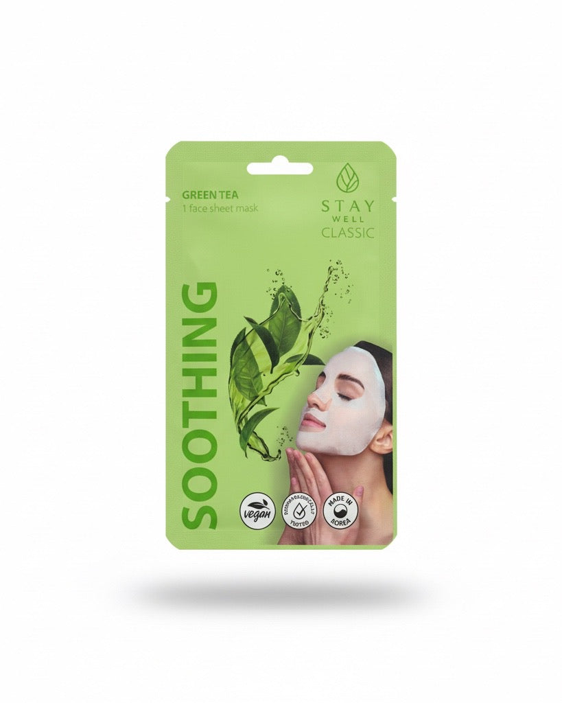 stay well soothing mask (green tea)
