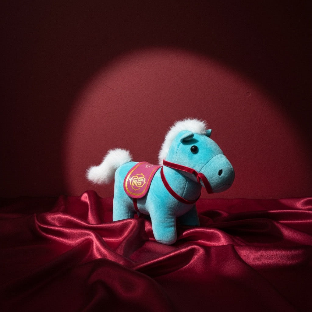 Peluche Cavallo verdeacqua