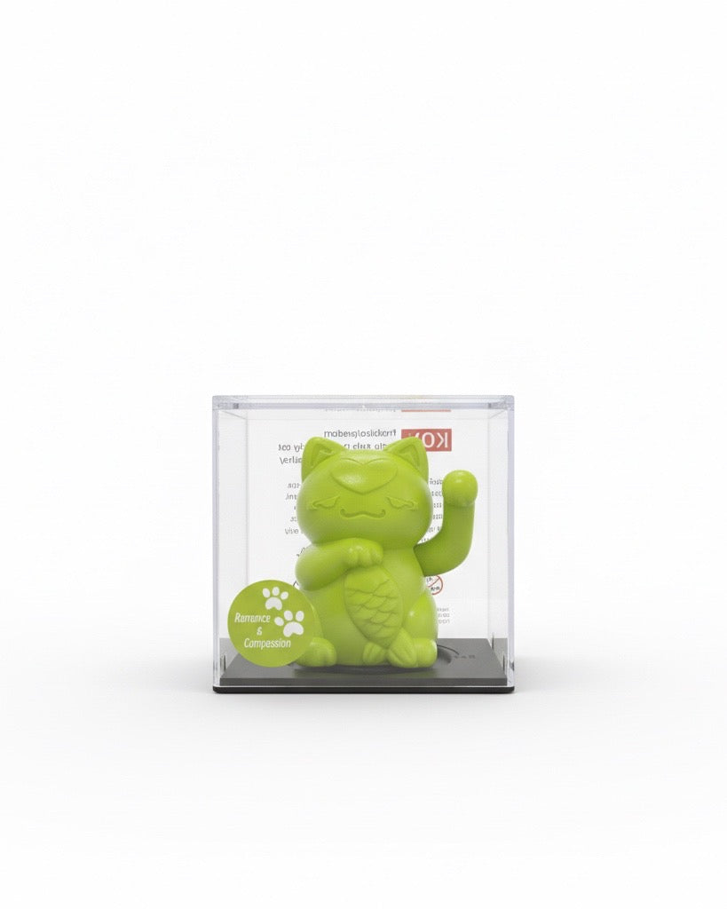 lucky cat (green)